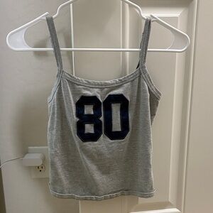Edikted Gray Camisole with Navy '80' Print